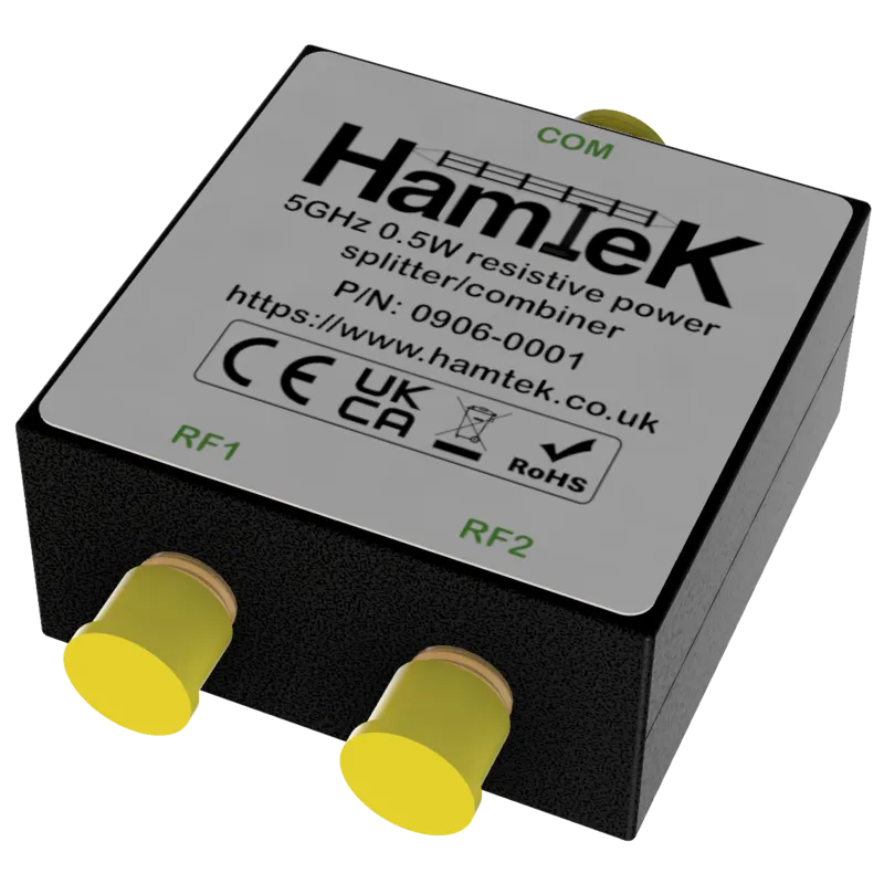 5GHz 50R 0.5W resistive power divider/combiner SMA