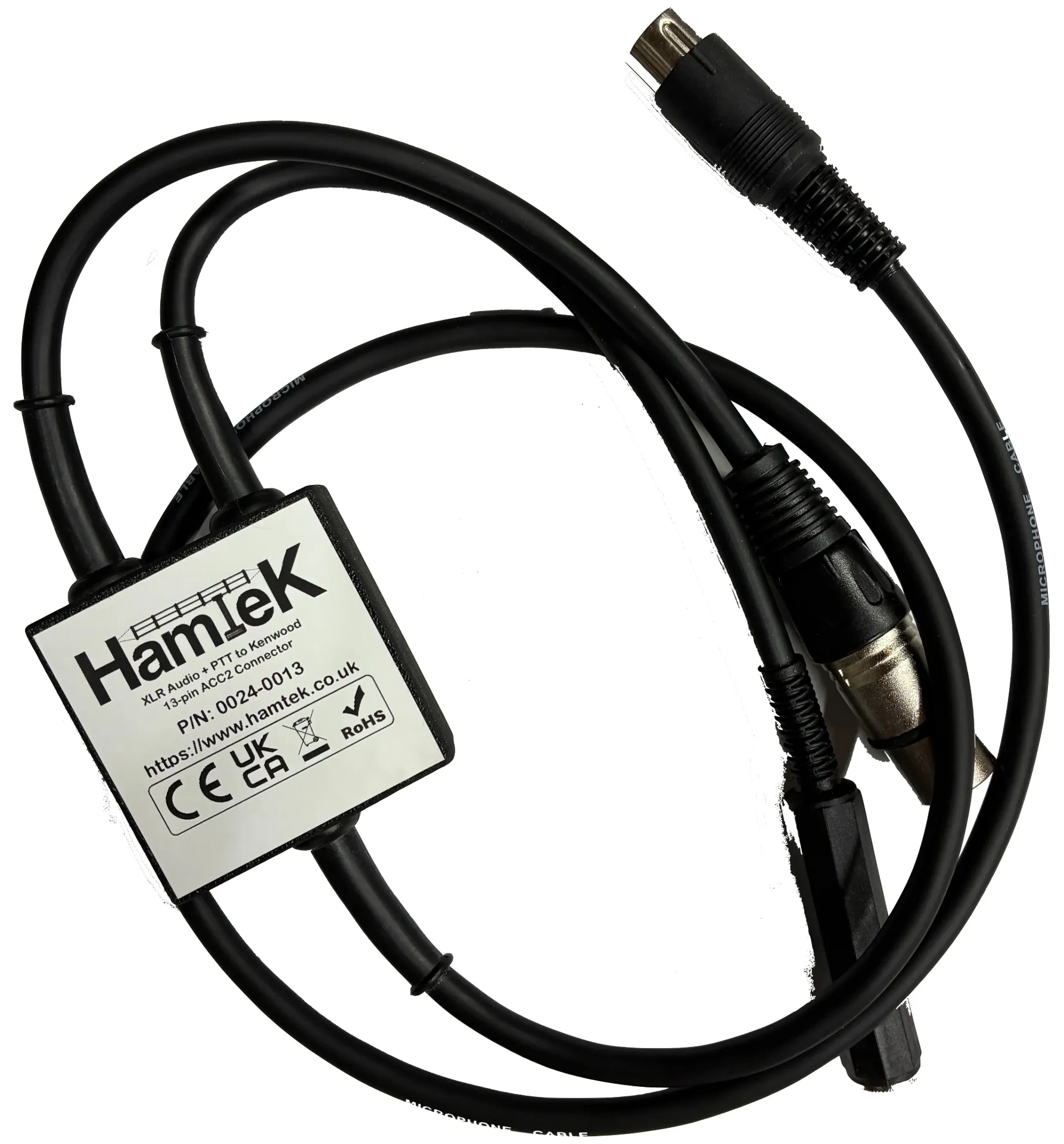 [0024-0013-10] XLR & PTT to Kenwood 13-pin ACC2 (1.0m, None)